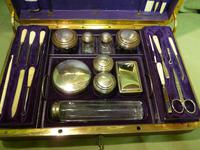 Quality French Fitted Travel – Vanity Box. c1880 (9 of 13) Quality French Fitted Travel – Vanity Box. c1880 (9 of 13)