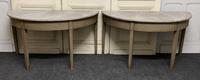 Pair of Georgian Painted Demi Lune Console Tables (3 of 22) Pair of Georgian Painted Demi Lune Console Tables (3 of 22)
