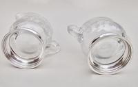 American Sterling Silver Chantilly Pattern Etched Glass Cream Jug & Sugar by The Sheffield Silver Co, New York c.1900 (4 of 5) American Sterling Silver Chantilly Pattern Etched Glass Cream Jug & Sugar by The Sheffield Silver Co, New York c.1900 (4 of 5)