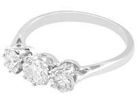 1.00ct Diamond & Platinum Trilogy Ring c.1925 (3 of 9) 1.00ct Diamond & Platinum Trilogy Ring c.1925 (3 of 9)