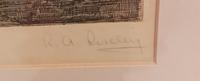 Etching by RA Riseley, "Bramhall Hall" (3 of 4) Etching by RA Riseley, "Bramhall Hall" (3 of 4)