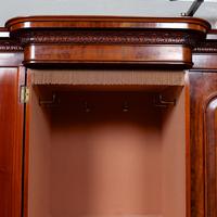 Triple Breakfront Wardrobe Mirrored Mahogany 19th Century (12 of 13) Triple Breakfront Wardrobe Mirrored Mahogany 19th Century (12 of 13)