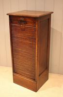 Oak Single Tambour Front Filing Cabinet (1 of 13)