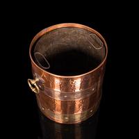 Antique Fireside Bin, English, Copper, Brass, Decorative, Scuttle, Edwardian (9 of 12) Antique Fireside Bin, English, Copper, Brass, Decorative, Scuttle, Edwardian (9 of 12)