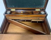 Superb Antique Rosewood Brass Inlaid Writing Slope Box with Double Hinge (7 of 12) Superb Antique Rosewood Brass Inlaid Writing Slope Box with Double Hinge (7 of 12)