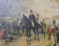 Antique Oil Painting - Wellington At Waterloo, The Dawn Of Day June 18th 1815 (After Robert Alexander Hillingford 1896) (2 of 8) Antique Oil Painting - Wellington At Waterloo, The Dawn Of Day June 18th 1815 (After Robert Alexander Hillingford 1896) (2 of 8)