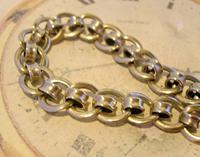 Antique Pocket Watch Chain 1920s Large Chrome Fancy Link Albert with Big Bolt Ring (4 of 12) Antique Pocket Watch Chain 1920s Large Chrome Fancy Link Albert with Big Bolt Ring (4 of 12)