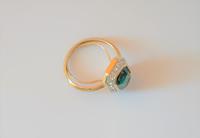 Vintage Signed Designer Attwood & Sawyer Gold Plated Emerald & Crystal Cocktail Ring - Boxed / Xmas Gift Dress Ring (2 of 11) Vintage Signed Designer Attwood & Sawyer Gold Plated Emerald & Crystal Cocktail Ring - Boxed / Xmas Gift Dress Ring (2 of 11)
