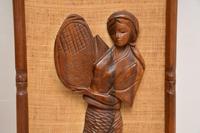 1960’s Pair of Carved Walnut Decorative Reliefs Wall Art (8 of 11) 1960’s Pair of Carved Walnut Decorative Reliefs Wall Art (8 of 11)