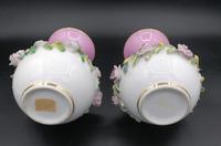 Pair of Antique French Porcelain Vases with Appliquéd Flowers (4 of 4) Pair of Antique French Porcelain Vases with Appliquéd Flowers (4 of 4)