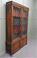 Oak Leaded Door Bookcase (6 of 9) Oak Leaded Door Bookcase (6 of 9)