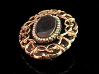 Antique Victorian Mourning Brooch, 9ct Gold Black Enamel (5 of 10) Antique Victorian Mourning Brooch, 9ct Gold Black Enamel (5 of 10)