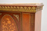 Antique French Inlaid Marquetry Marble Top Cabinet (8 of 9) Antique French Inlaid Marquetry Marble Top Cabinet (8 of 9)