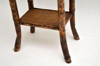 Antique Victorian Bamboo Leather Top Side Table (4 of 6) Antique Victorian Bamboo Leather Top Side Table (4 of 6)