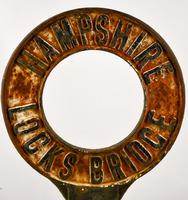 Hampshire Locks Bridge Cast Iron Sign (5 of 6) Hampshire Locks Bridge Cast Iron Sign (5 of 6)
