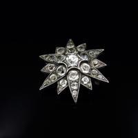 Antique Victorian Old Cut Paste Sterling Silver Star Brooch Pin (6 of 8) Antique Victorian Old Cut Paste Sterling Silver Star Brooch Pin (6 of 8)