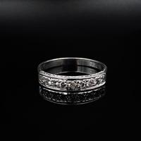 Vintage Diamond 18ct White Gold Half Eternity Band Ring (6 of 10) Vintage Diamond 18ct White Gold Half Eternity Band Ring (6 of 10)