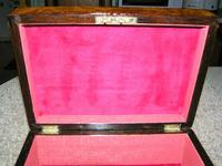 Antique Victorian Walnut Jewellery / Trinket Box, Mop, working lock & key (2 of 9) Antique Victorian Walnut Jewellery / Trinket Box, Mop, working lock & key (2 of 9)