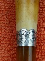 Antique Sterling Silver Hallmarked Meerschaum & Amber Cheroot Holder 1891 Louis Blumfeld, Birmingham (4 of 8) Antique Sterling Silver Hallmarked Meerschaum & Amber Cheroot Holder 1891 Louis Blumfeld, Birmingham (4 of 8)