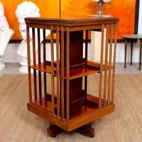 Edwardian Revolving Bookcase Inlaid Mahogany (2 of 6) Edwardian Revolving Bookcase Inlaid Mahogany (2 of 6)