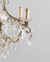 Large French Glass & Brass Chandelier (3 of 6) Large French Glass & Brass Chandelier (3 of 6)