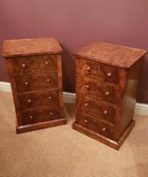 Superb Pair of Antique Burr Walnut Bedside Chests (2 of 6) Superb Pair of Antique Burr Walnut Bedside Chests (2 of 6)