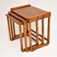 Original Art Deco Figured Walnut Nest of Tables (4 of 11) Original Art Deco Figured Walnut Nest of Tables (4 of 11)