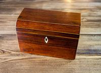 Rosewood Tea Caddy 1840 (4 of 8) Rosewood Tea Caddy 1840 (4 of 8)