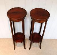 Pair of Edwardian Mahogany Jardinière Stands (9 of 10) Pair of Edwardian Mahogany Jardinière Stands (9 of 10)