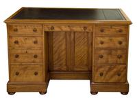 Quilted Birch Kneehole Desk (3 of 8) Quilted Birch Kneehole Desk (3 of 8)