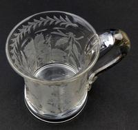 Good Engraved Glass Marriage Tankard with Vine Hops & Barley 19th Century (4 of 11) Good Engraved Glass Marriage Tankard with Vine Hops & Barley 19th Century (4 of 11)