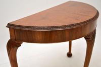Queen Anne Style Burr Walnut Console Table (6 of 8) Queen Anne Style Burr Walnut Console Table (6 of 8)