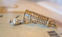 Vintage Silver Pocket Watch Chain Fob 1960s Miners Lamp With Canary Inside (4 of 8) Vintage Silver Pocket Watch Chain Fob 1960s Miners Lamp With Canary Inside (4 of 8)