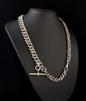 Antique Silver Albert Watch Chain, Heavy (10 of 13) Antique Silver Albert Watch Chain, Heavy (10 of 13)