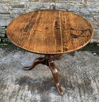 Large Georgian Oak Tilt Top Occasional Table (17 of 21) Large Georgian Oak Tilt Top Occasional Table (17 of 21)