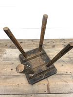 Antique Elm Four Leg Stool (4 of 9) Antique Elm Four Leg Stool (4 of 9)