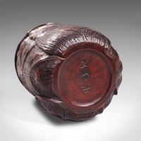 Small Antique Lidded Pot, Oriental, Chinese Elm, Carved Treen, Victorian, C.1900 (12 of 12) Small Antique Lidded Pot, Oriental, Chinese Elm, Carved Treen, Victorian, C.1900 (12 of 12)