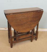 Antique Oak Drop Leaf Gateleg Occasional Table (9 of 10) Antique Oak Drop Leaf Gateleg Occasional Table (9 of 10)