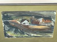 Scottish Mixed Media Painting Cottages in Ayrshire Signed Robert Sinclair Thomson 1915-1983 ARSA, RSW (2 of 27) Scottish Mixed Media Painting Cottages in Ayrshire Signed Robert Sinclair Thomson 1915-1983 ARSA, RSW (2 of 27)