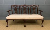 Mahogany Chippendale Style Triple Chair Back Settee (15 of 18) Mahogany Chippendale Style Triple Chair Back Settee (15 of 18)