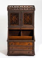 Rare, 19th Century, Miniature Cylinder Cabinet (2 of 4) Rare, 19th Century, Miniature Cylinder Cabinet (2 of 4)
