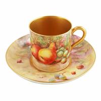 Royal Worcester Fruit Cup Saucer & Plate (4 of 9) Royal Worcester Fruit Cup Saucer & Plate (4 of 9)