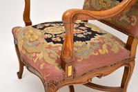 Pair of Antique Carolean Style Needlepoint Armchairs (8 of 12) Pair of Antique Carolean Style Needlepoint Armchairs (8 of 12)