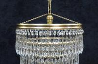Italian Art Deco Five Tier Crystal Glass Chandelier (4 of 7) Italian Art Deco Five Tier Crystal Glass Chandelier (4 of 7)