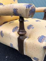 English Walnut Upholstered Armchair for recovering (2 of 8) English Walnut Upholstered Armchair for recovering (2 of 8)