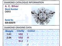 3.05 ct Diamond and Palladium Cluster Ring - Antique and Vintage (6 of 9) 3.05 ct Diamond and Palladium Cluster Ring - Antique and Vintage (6 of 9)