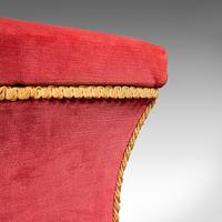 Antique Ottoman, English, Velour, Dressing, Sewing Stool, Victorian c.1890 (9 of 10) Antique Ottoman, English, Velour, Dressing, Sewing Stool, Victorian c.1890 (9 of 10)