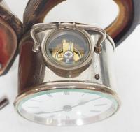 Extremely Rare Miniature Carriage Clock Round Silver Case with Original Case & Platform (11 of 15) Extremely Rare Miniature Carriage Clock Round Silver Case with Original Case & Platform (11 of 15)