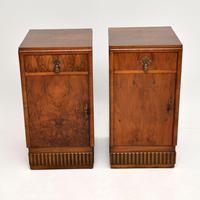 Pair of Art Deco Burr Walnut Bedside Cabinets (2 of 12) Pair of Art Deco Burr Walnut Bedside Cabinets (2 of 12)