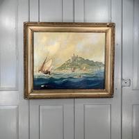 Antique French marine seascape oil painting of Mont St Michel signed Shimmin (2 of 10) Antique French marine seascape oil painting of Mont St Michel signed Shimmin (2 of 10)